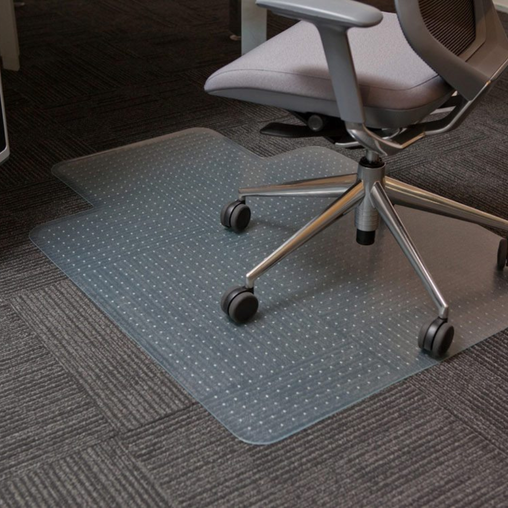 CoverZone PVC Keyhole Chair Mat Carpet Protector