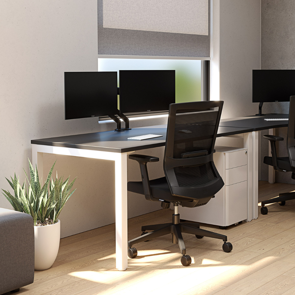 Knight Cubit Fixed Height Desk - Workspace Direct