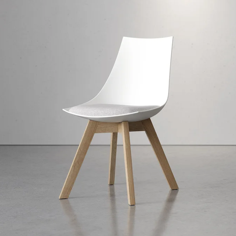 Knight Luna Oak Visitor Chair