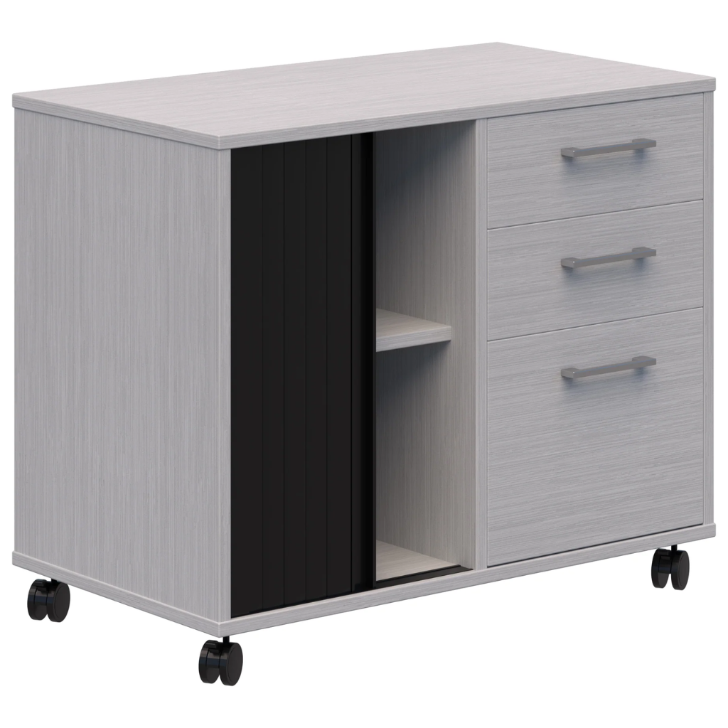 Mascot Mobile Caddy with Drawers & Tambour Storage