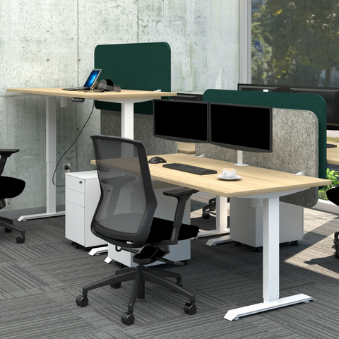 Summit II Single Electric Desk - Workspace Direct