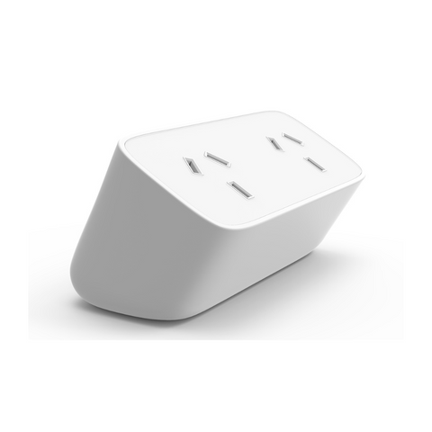 Viva Duo x 2 GPO with 3-pin plug