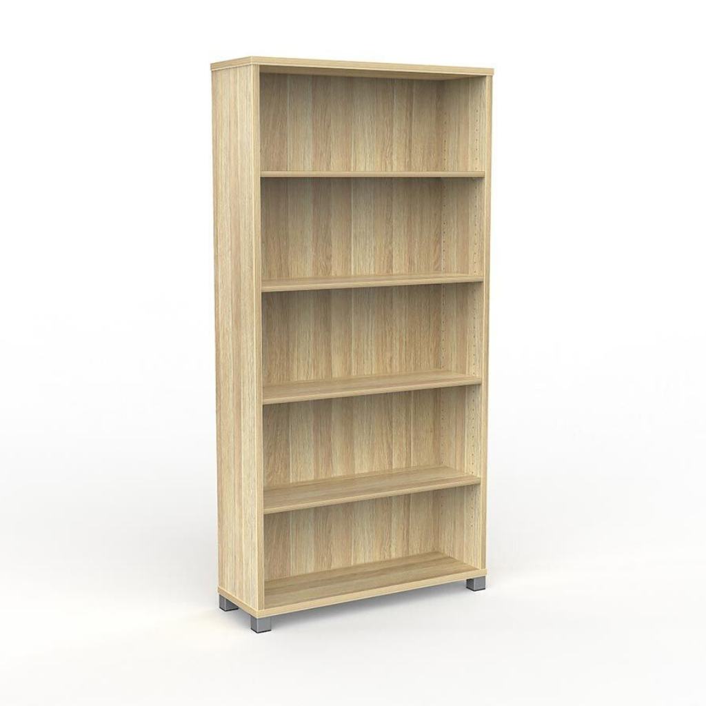 STORAGE Cubit Bookcase 1800mm High Atlantic Oak