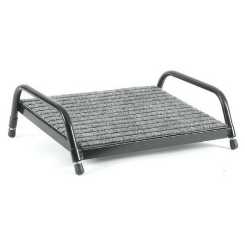 Footrest Fluteline Small Grey with Black Frame