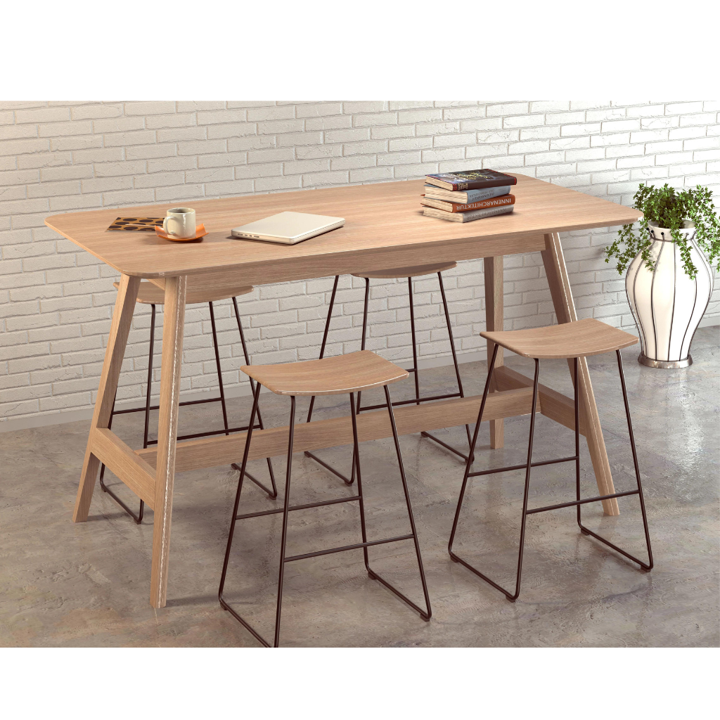 Oslo Leaner Table Ash Timber Base