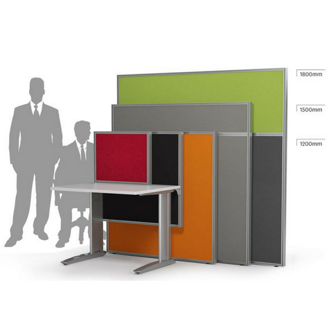 Studio 50 Office Floor Screen Partition - 1200mm High - Workspace Direct