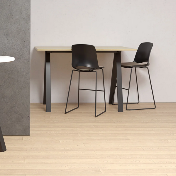 Knight Arton Sled Base High Back Bar Stool