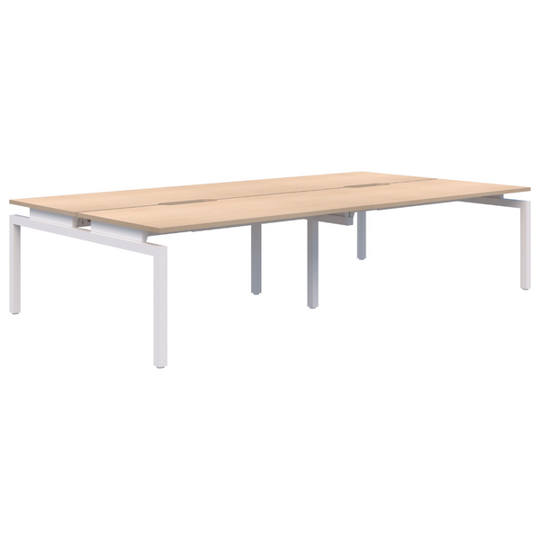 Balance Straight Desk Back to Back 4 Person Pod