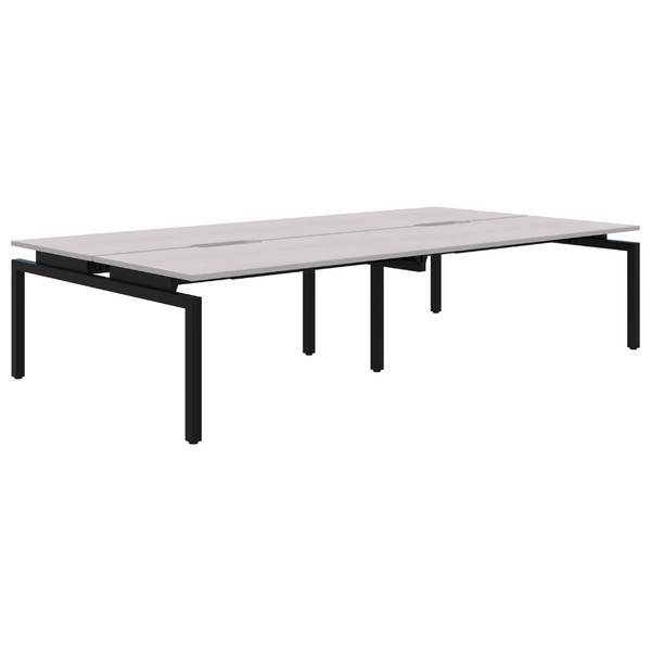 Balance Straight Desk Back to Back 4 Person Pod