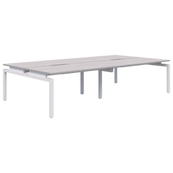 Balance Straight Desk Back to Back 4 Person Pod