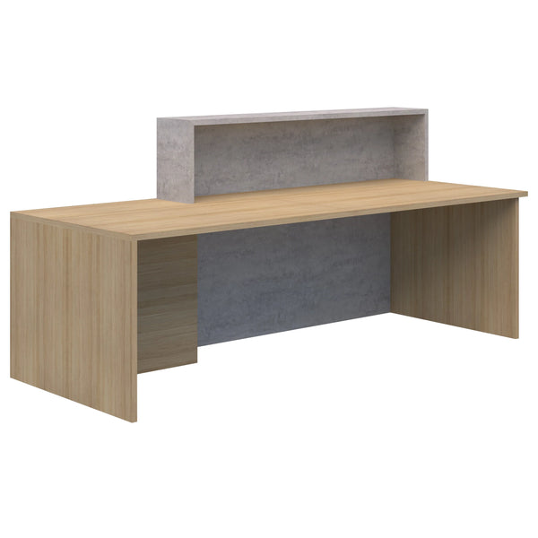 Block Reception Desk with Side Counter