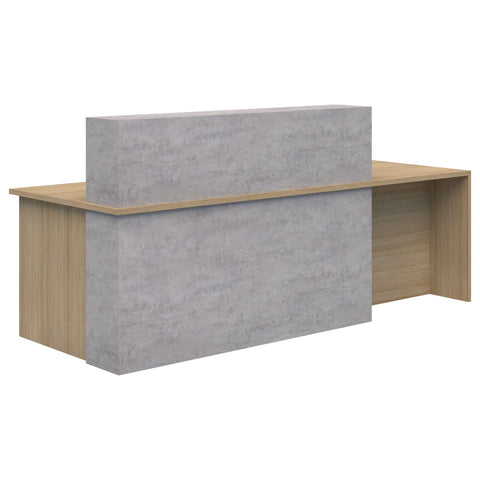 Block Reception Desk with Side Counter