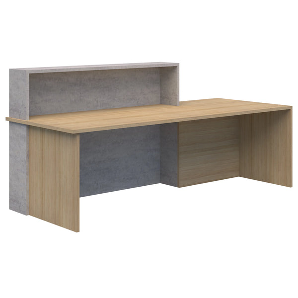 Block Reception Desk with Side Counter