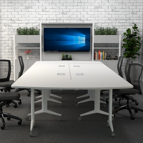 Modular Flip Table Boost Flip Modular Meeting Tables – Workspace Direct