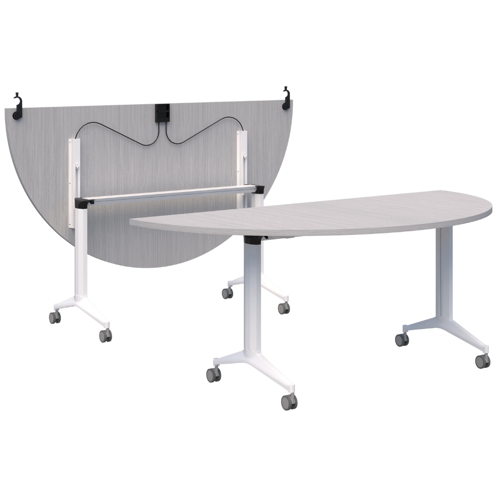 Modular Flip Table Boost Semi Circle Modular Flip Table – Workspace Direct