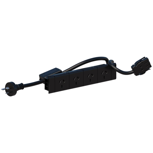 Desk CMS Soft Wiring Under Desk GPO Power Board & 3 Pin Starter Lead Kit