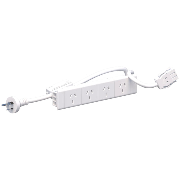 Desk CMS Soft Wiring 3 Pin Starter Lead with 4 Point GPO Power Board ...