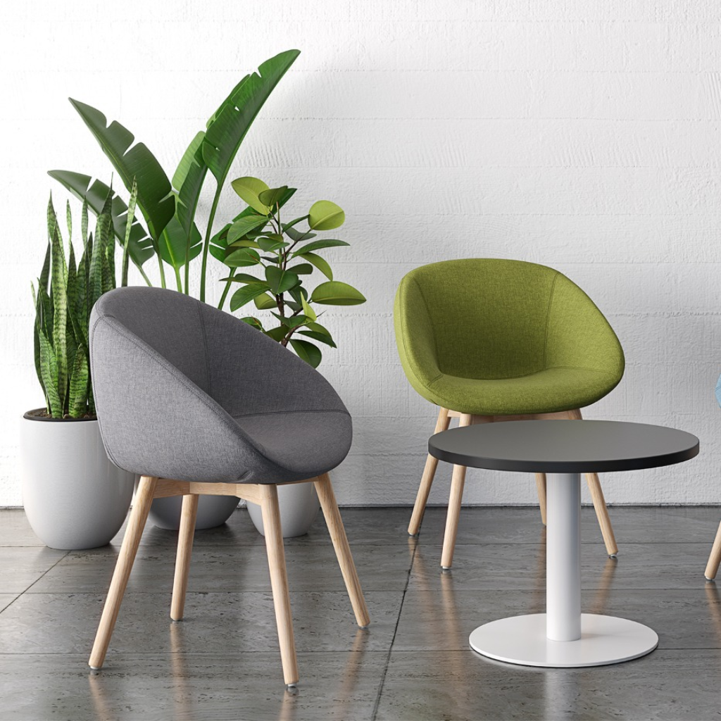 Camellia Timber Base Visitor Chair