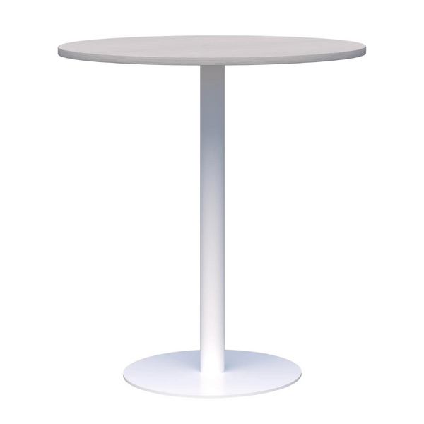 CLASSIC Standing Height Leaner Table with White Base and Round Top