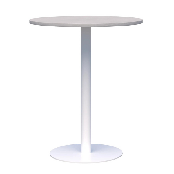 CLASSIC Standing Height Leaner Table with White Base and Round Top