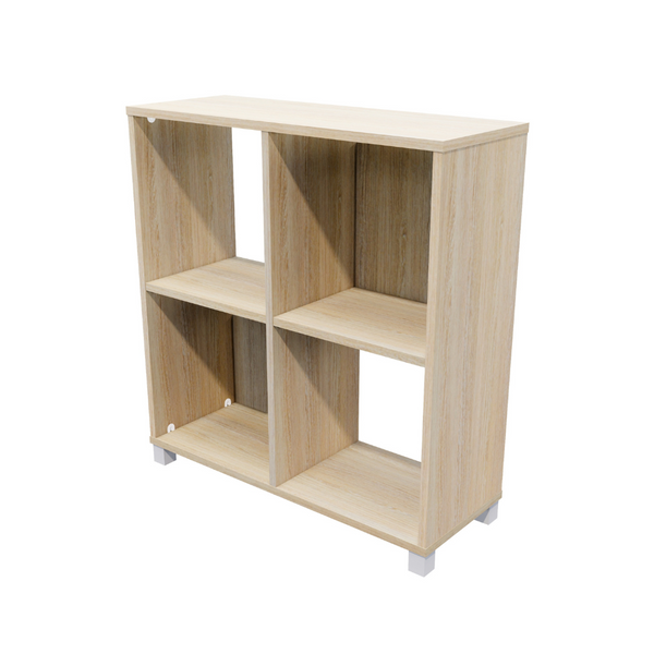 Workspace 4 Cubby Hole Storage Bookcase 850mm High