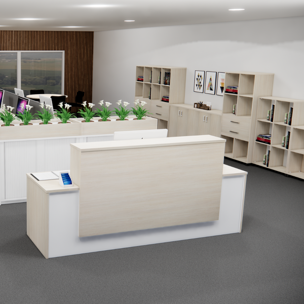 Workspace 4 Cubby Hole Storage Bookcase 850mm High