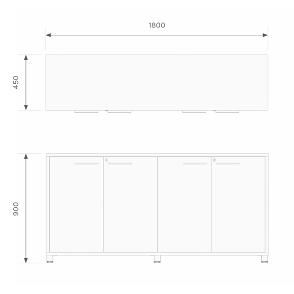 Knight Cubit Storage Credenza