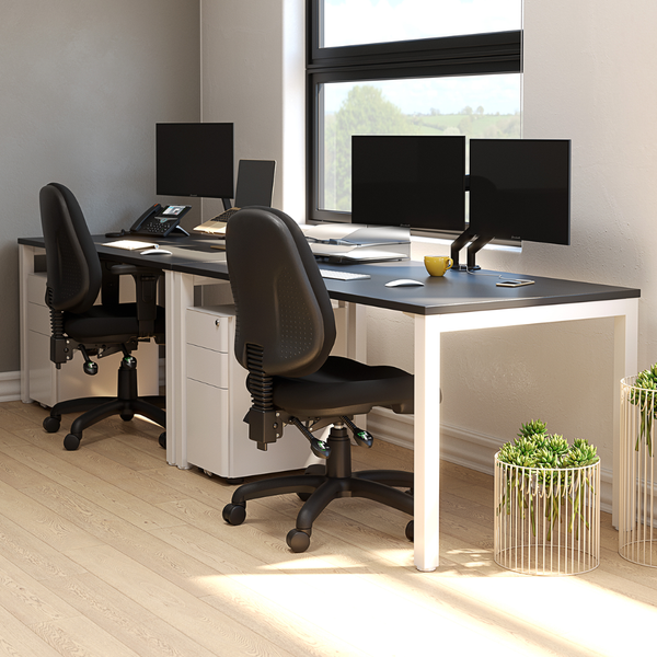 Knight Cubit Fixed Height Desk - Workspace Direct
