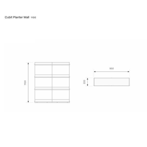 Knight Cubit Office Planter Wall