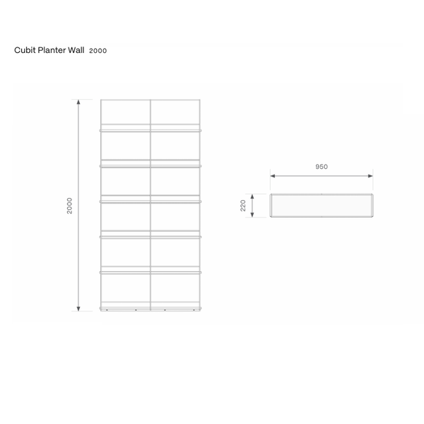 Knight Cubit Office Planter Wall