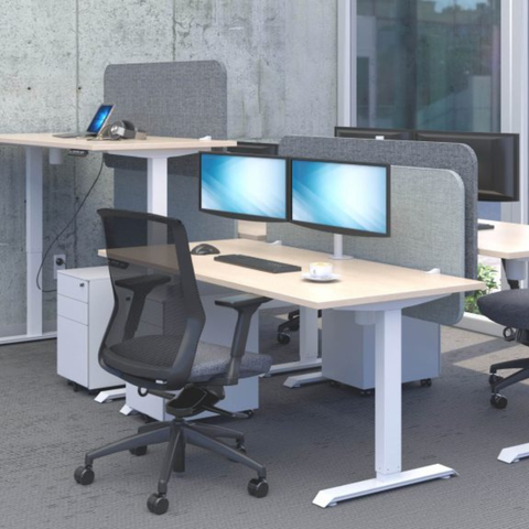 Duo Electric Desk Sit to Stand Height Adjustable 1500X800mm