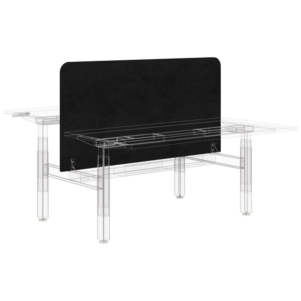 Edge Centre Desk Screen Partition 770mm High