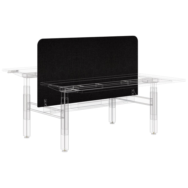 Edge Centre Desk Screen Partition 770mm High