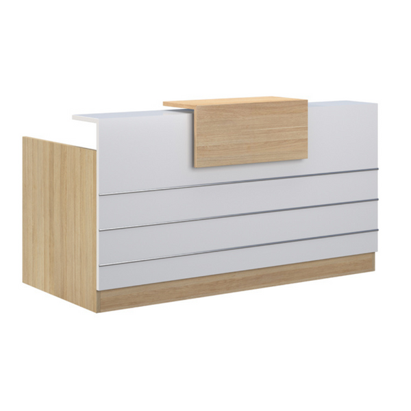 Reception Side Couinter Euro Reception Desk with Side Counter From Workspace Direct Office ...