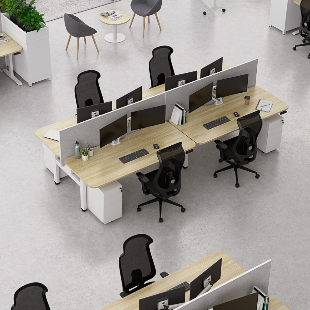 Haven Electric Double-Sided Desk - Workspace Direct