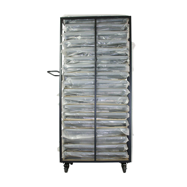 Lachlan Fold-Away Student Exam Desk with Trolley