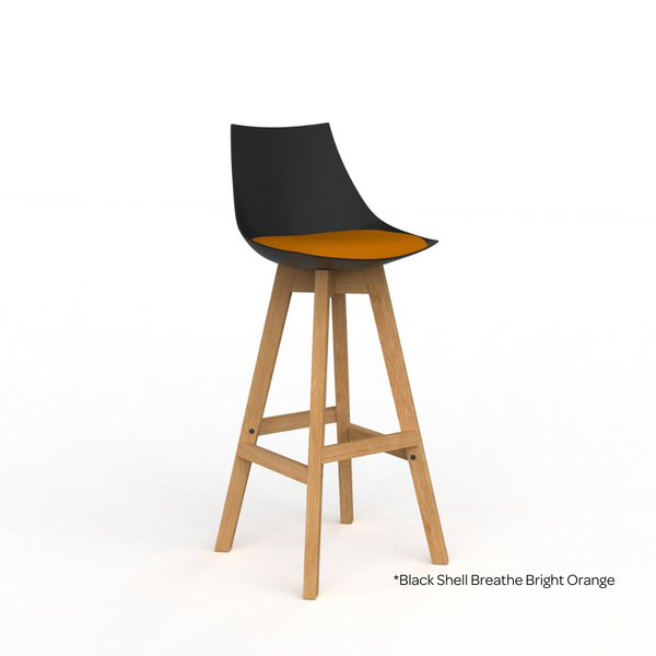 Luna Barstool with Oak Base