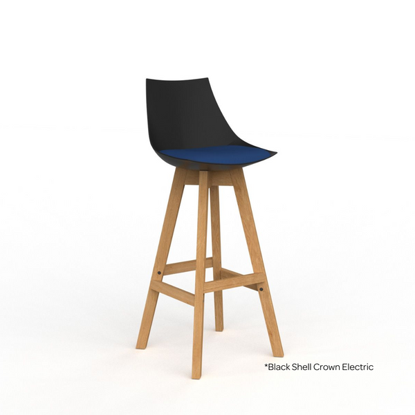 Luna Barstool with Oak Base