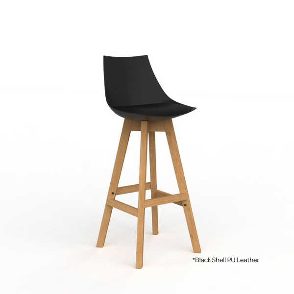 Luna Barstool with Oak Base