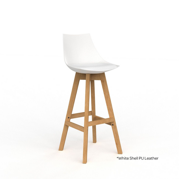 Luna Barstool with Oak Base