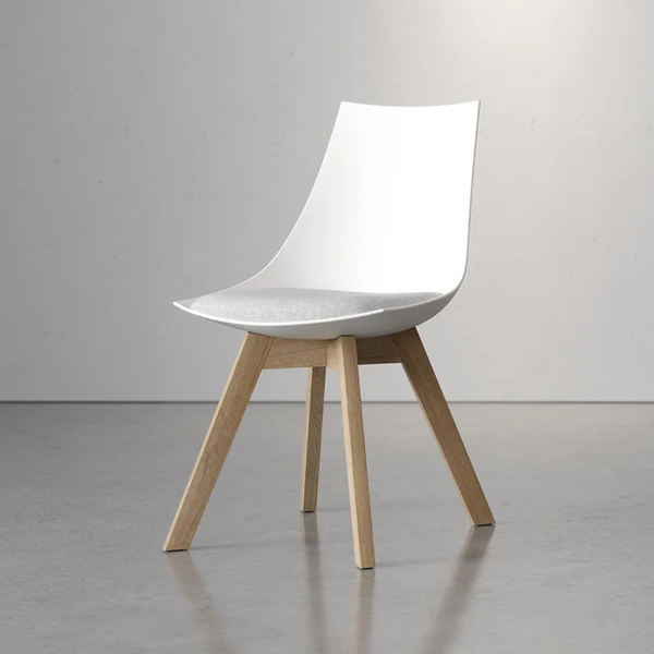 Knight Luna Oak Visitor Chair