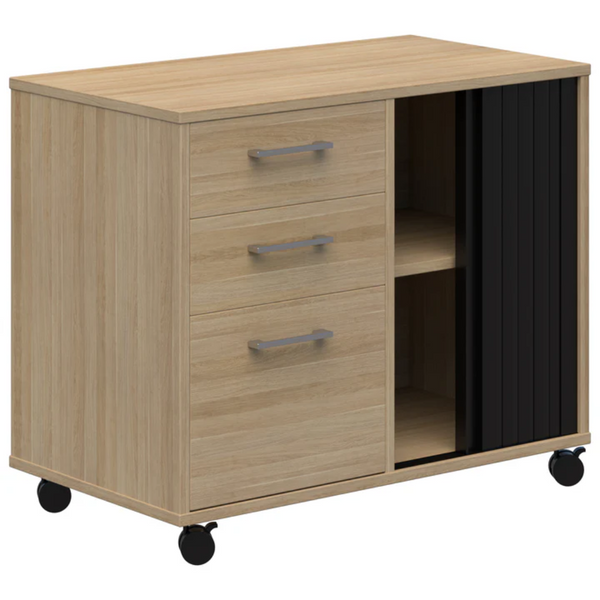Mascot Mobile Caddy with Drawers & Tambour Storage