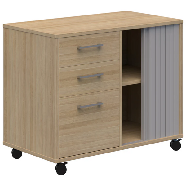 Mascot Mobile Caddy with Drawers & Tambour Storage