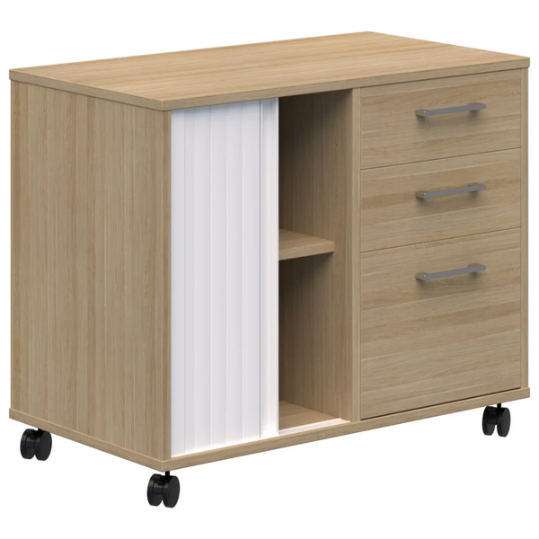 Mascot Mobile Caddy with Drawers & Tambour Storage