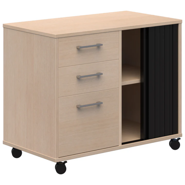 Mascot Mobile Caddy with Drawers & Tambour Storage