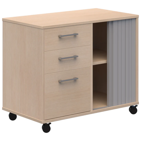 Mascot Mobile Caddy with Drawers & Tambour Storage
