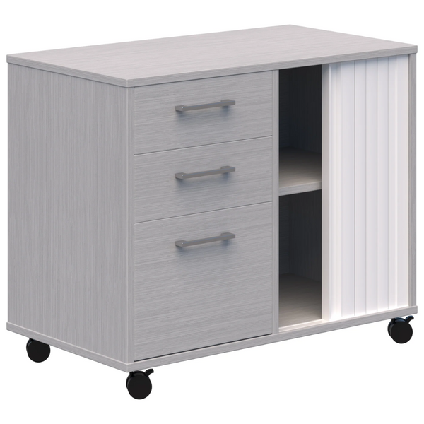 Mascot Mobile Caddy with Drawers & Tambour Storage