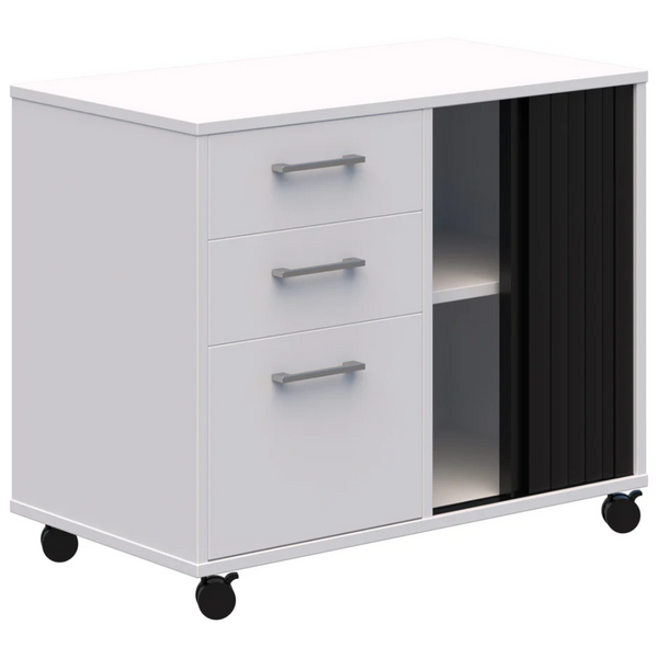 Mascot Mobile Caddy with Drawers & Tambour Storage
