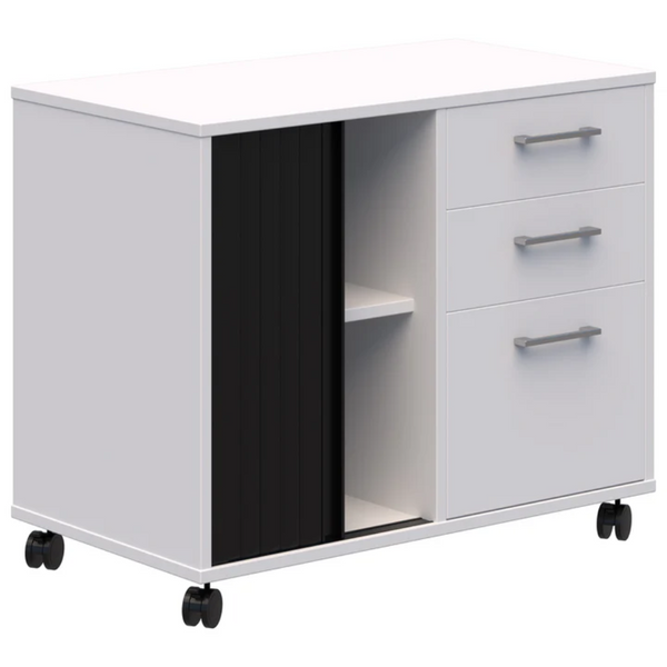 Mascot Mobile Caddy with Drawers & Tambour Storage