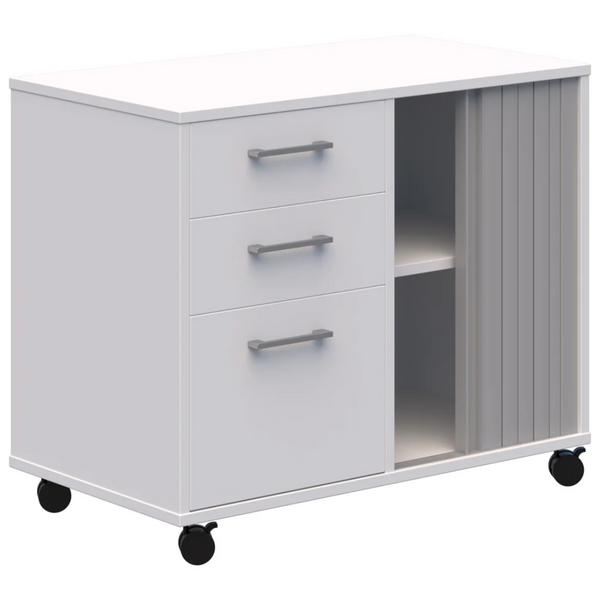 Mascot Mobile Caddy with Drawers & Tambour Storage